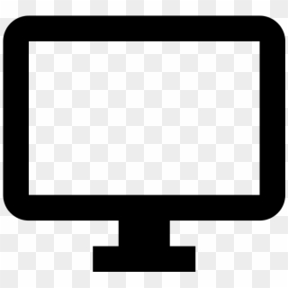 Clipart Black And White Library Images Of Desktop Png - Computer Screen Vector Icon, Transparent Png