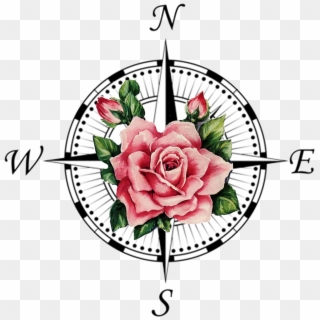 Compass Rose Tattoo Transprent Png Free Download - Compass Symbol, Transparent Png