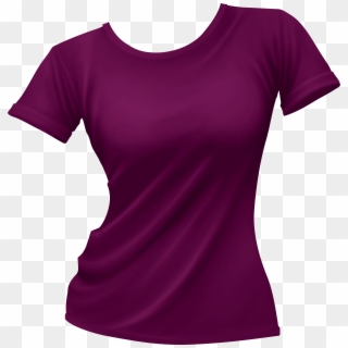 Female T Shirt Png Clip Art - Black T Shirt Lady Png, Transparent Png