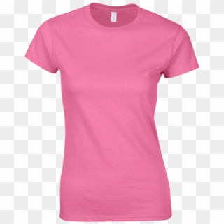 Womens Tees - Polo Shirt Womens Pink Back, HD Png Download