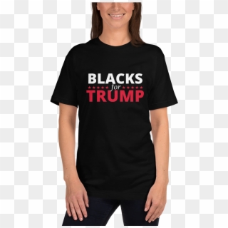 Blacks For Trump 2020 Black T-shirt - Shirt, HD Png Download
