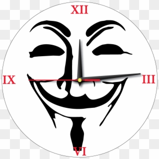Anonymous-clock - We Are Anonymous, HD Png Download