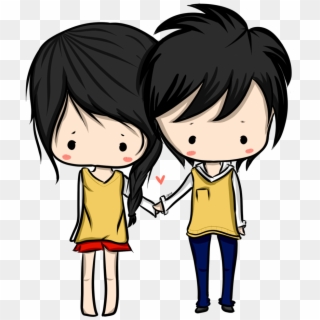 Anime Love Couple Png Hd - Cute Cartoon Couple Png, Transparent Png -  817x977(#298889) - PngFind