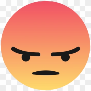 Facebook Angry Png - Facebook Angry Emoji Transparent, Png Download