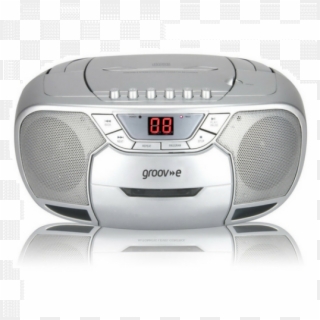 Groov-e Classic Boombox Portable Cd & Cassette Player - Boombox, HD Png Download