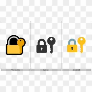 Closed Lock With Key On Various Operating Systems ,, HD Png Download