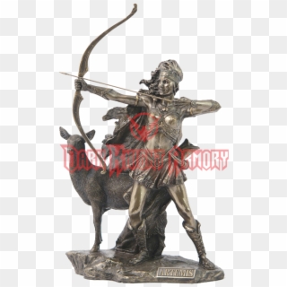 The Goddess Of Hunting And Wilderness Statue - Greek Goddess Artemis Weapon, HD Png Download