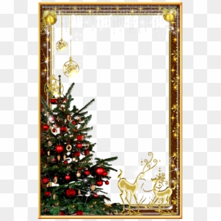 Navidad Feliz Navidad Door Picture To - Christmas Tree With Peak, HD Png Download