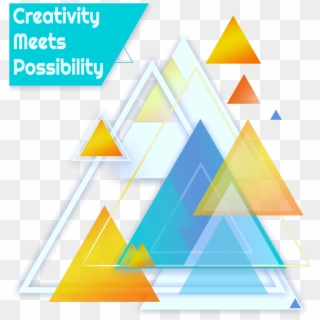 Abstract Illustration With Triangles - Triangle, HD Png Download