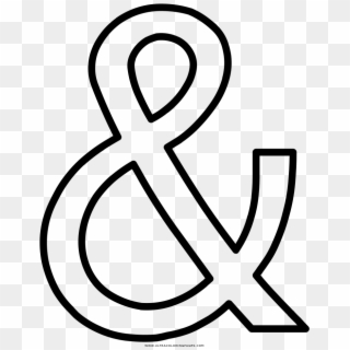 Ampersand Coloring Page - Line Art, HD Png Download