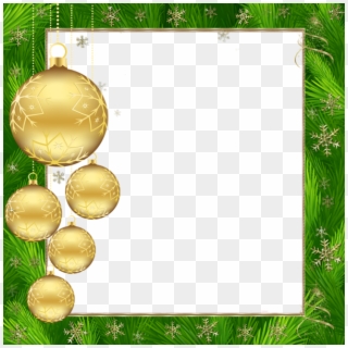 Christmas Border, Christmas Frames, Christmas Background, - Green And Gold Christmas, HD Png Download