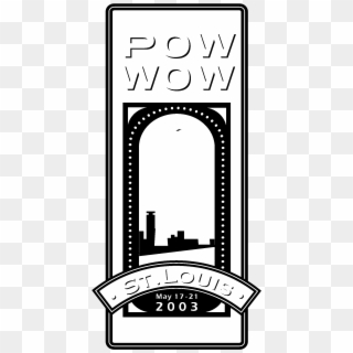 International Pow Wow St Louis Logo Black And White, HD Png Download