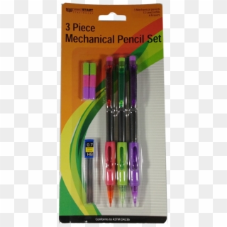 Piece Mechanical Pencil Set Extra Erasers And Leads - Marking Tools, HD Png Download