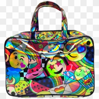 Emoji Party Holographic Large Cosmetic Bag - Shoulder Bag, HD Png Download
