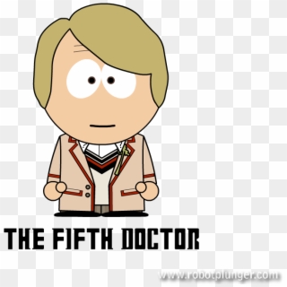 The Fifth Doctor - Cartoon, HD Png Download