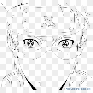 Kakashi Hatake 11 Coloring - Naruto Coloring Pages Kakashi, HD Png Download