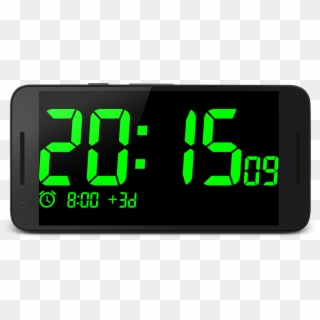 Atomic Alarm Clock Transparent Background - Horloge Numerique, HD Png Download