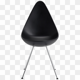 The Drop Chair Arne Jacobsen Black Monochrome Base - Drop Chair Fritz Hansen, HD Png Download