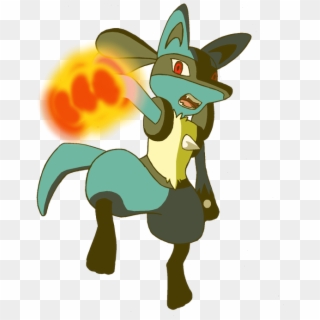 Lucario Unleashes Its Full Force Z Move All Out Pummeling - Cartoon, HD Png Download