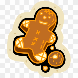 Vector Illustration Of Baked Goods Gingerbread Man, HD Png Download