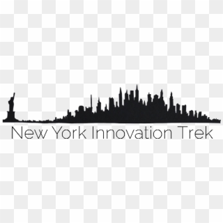 Outline Of New York City With The Words New York Innovation - New York Wall Borders, HD Png Download