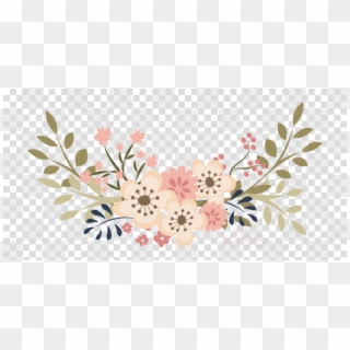 Lavender Floral Wreath Clipart Floral Design Wedding - Floral Clipart Png Pink, Transparent Png