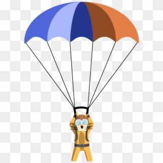 Parachuting - Parachute Cartoon Transparent, HD Png Download