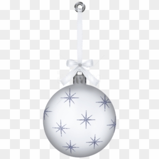 Free Png White Hanging Christmas Ball Ornament Png - Transparent White Christmas Ornaments, Png Download