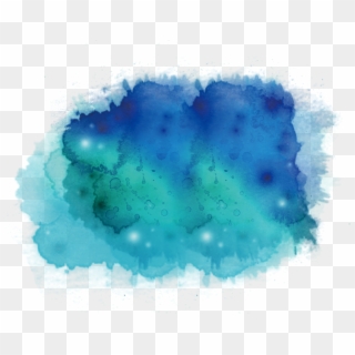 Ink Wash Painting Watercolor Painting Blue Teal Illustration - Blue And Green Watercolour, HD Png Download