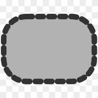 Rectangle Corners Rounded Dotted Png Image - Ellipse Dashed, Transparent Png
