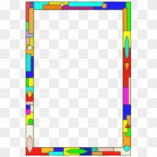 Stained Glass Border Medium Image Png - Stained Glass Border Clip Art, Transparent Png