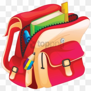 Free Png School Bag Clipart Png Png Image With Transparent - School Bag Png Cartoon, Png Download