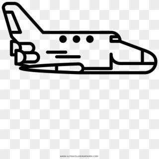 Space Shuttle Coloring Page - Spaceplane, HD Png Download