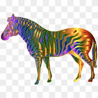 This Free Icons Png Design Of Chromatic Zebra - Zebra Cool Png, Transparent Png