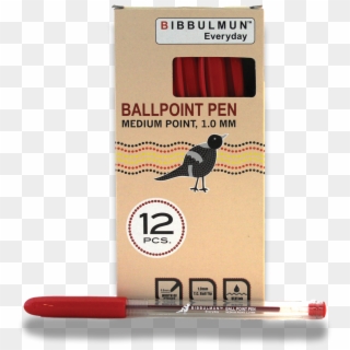 Ballpoint Pen Medium Point Red 12-pack - African Grey, HD Png Download