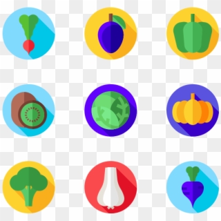 Fruits And Vegetables - Circle, HD Png Download