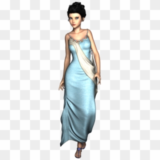 Woman Standing Model 3d Render 1290085 - Gown, HD Png Download