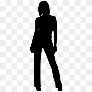 Woman Standing Silhouette Png - Woman Silhouette Transparent Background, Png Download
