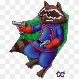 Rocket Raccoon Character - Cartoon, HD Png Download