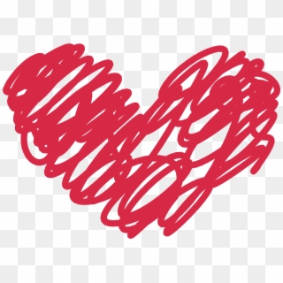 Heart Doodle Png - Doodle Heart Clipart, Transparent Png