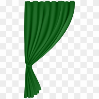 Curtain Green Png Clip Art Image - Green Curtain Png Transparent, Png Download