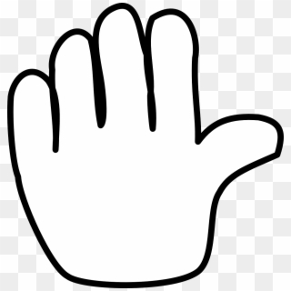 Hand Stop Open Held Out Palm Png Image - Hand Stop White Vector, Transparent Png