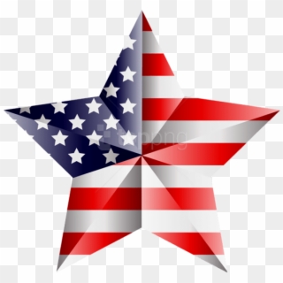 Free Png Download American Star Transparent Clipart - Memorial Day, Png Download