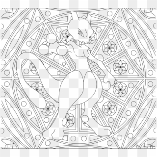 Mega Mewtwo X And Yng Pages Pokemon Shadow Exceptional - Adult Pokemon Coloring Pages, HD Png Download