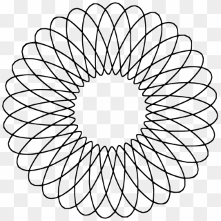 Spirograph Drawing Giant Transparent & Png Clipart - Sacred Geometry Heart, Png Download