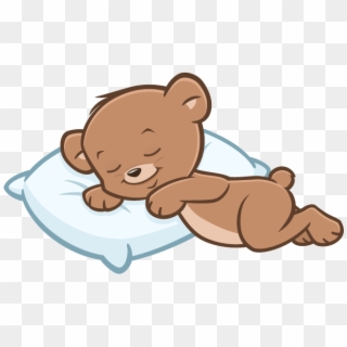 View Larger Image Picture Of Sleeping Teddy Bear - Teddy Bear Sleeping Cartoon, HD Png Download