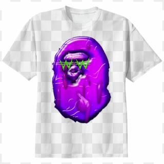 Shop Keith Ape X Bape Cotton T-shirt By Twins12100 - Keith Ape X Bape, HD Png Download