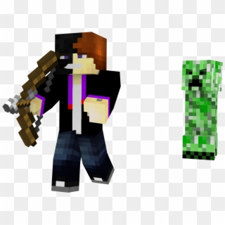 Minecraft Transparent Skins - Creeper Face, HD Png Download