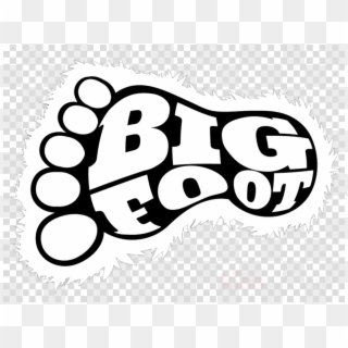 Big Foot Print Clipart Bigfoot Clip Art - Bigfoot Yeti Sasquatch Clipart, HD Png Download