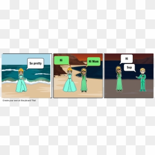 Confused Beach - Cartoon, HD Png Download
